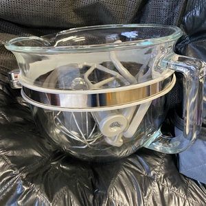 Kitchen Aid Glass Mixer Bowl & Accessories